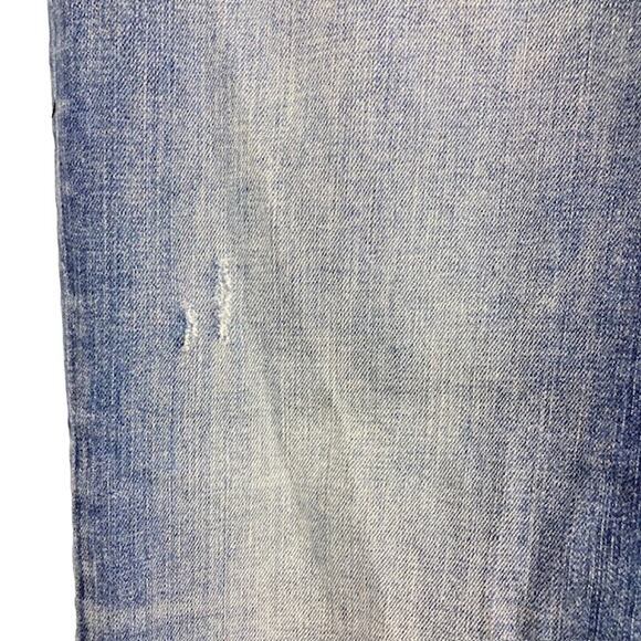 Classic Fit Vigoss Boot Cut Distress Jeans w Rhinestone Thick Embellish pockets - Picture 12 of 16